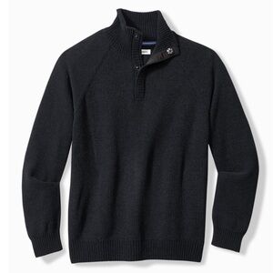 Tommy Bahama men’s shoreline surfcomber mock neck knit sweater